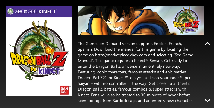 Dragon Ball Z for Kinect - Xbox 360 