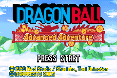 Dragon Ball: Advance Adventure European Title Screen
