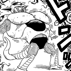 Freeza mid-transformation