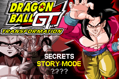 Dragon Ball GT: Transformation - Title Screen