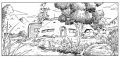 Other houses are visible in the distance near Son Goku's home.[3] Son Gohan would later tell his friends that he lived in a small village.[4]