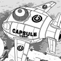 A large Capsule Corp airplane used by Dr. Brief and his family from Jaco the Galactic Patrolman Chapter 11.