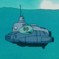 Capsule #80. (Submarine) from Trunks' Timeline in Dragon Ball Z TV Special 2.