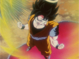 But in the episode itself, Goku remained in a spiky-hair variation on his base form.