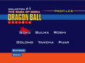 Character Profiles: Goku selection.