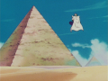A desert with pyramids where Piccolo trained from Dragon Ball Z Episode 12.