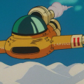 Capsule #11, an aircar/submarine used by Bulma in Dragon Ball Movie 3.