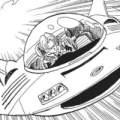 An airplane flown by Trunks in Chapter 517.