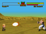 DEBUT: Gogeta (mistakenly named as "Vegeto" in the American release of the game) uses the Final Kamehameha against young Trunks in Dragon Ball Z: Ultimate Battle 22