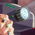 A Capsule Corp-branded video projector from Dragon Ball Z Movie 9.