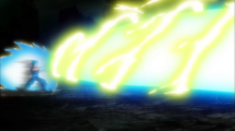 ANIME DEBUT: Vegetto Blue uses the Final Kamehameha against Merged Zamasu in the Dragon Ball Super television series