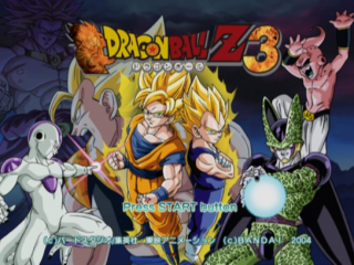 Dragon Ball Z 3 Title Screen