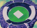The tournament area consisted of a square battlefield with a surrounding area for coaches and teams. Dai Kaiō watched from a raised area on one side.