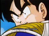 Subtitle example with "Freeza" name spelling from the "Dragon Ball Z: Trunks - Mysterious Youth" DVD from FUNimation