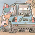 Bulma's Renault 5 II Turbo car from Chapter 1