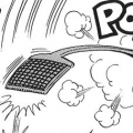 A flyswatter from chapter 8 and Dragon Ball Episode 5.