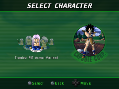 Future Trunks with the "RIT Armor Variant" character model option in Dragon Ball Z: Sagas