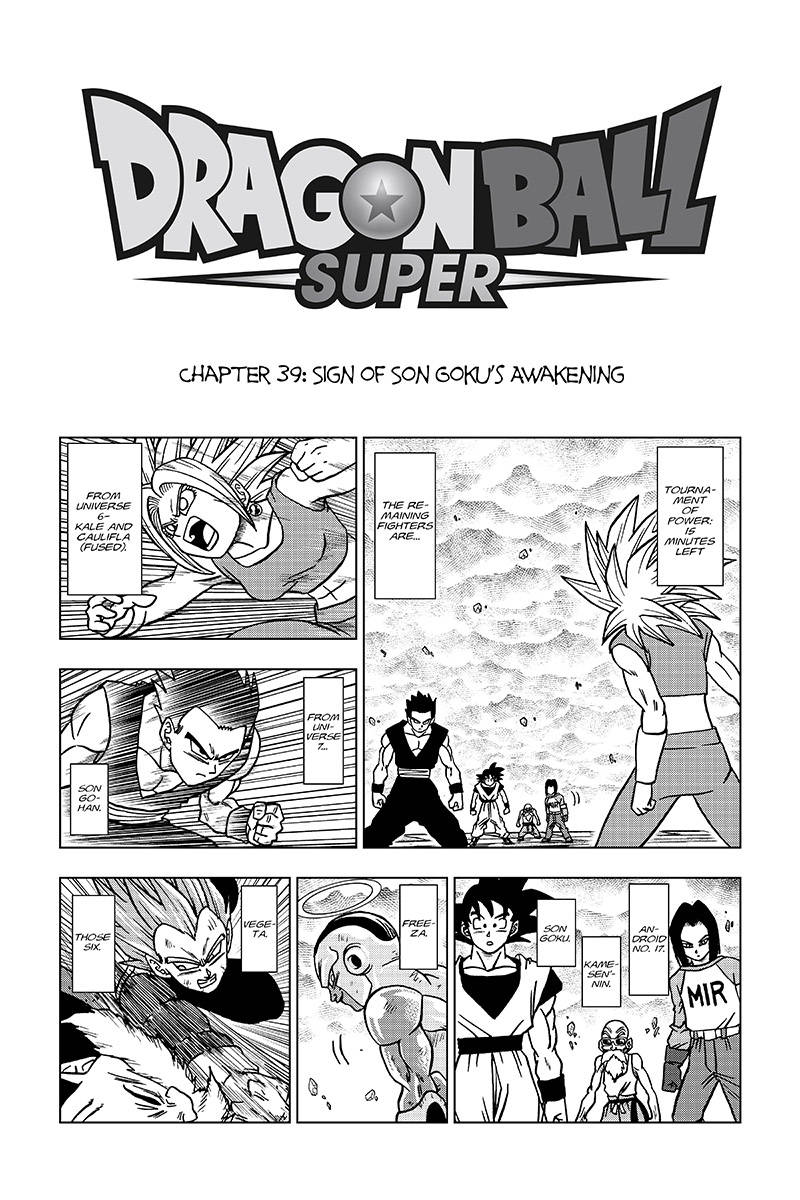 Dragon ball super manga 39 color
