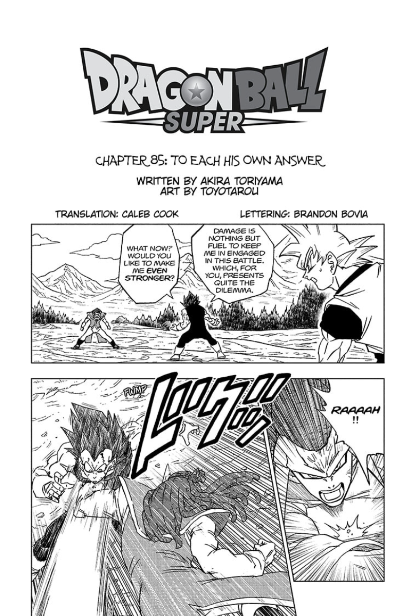 Dragon Ball Super Chapter 85 Leaks Pt. 2 : r/Dragonballsuper